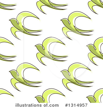 Royalty-Free (RF) Swallows Clipart Illustration by Vector Tradition SM - Stock Sample #1314957