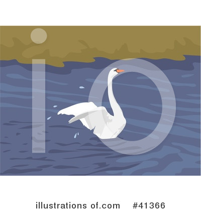Royalty-Free (RF) Swan Clipart Illustration by Prawny - Stock Sample #41366