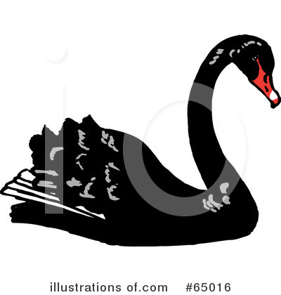 Black Swan Clipart #65016 by Dennis Holmes Designs