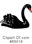 Swan Clipart #65016 by Dennis Holmes Designs