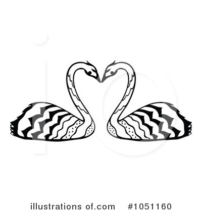 Royalty-Free (RF) Swans Clipart Illustration by Cherie Reve - Stock Sample #1051160