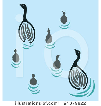 Swans Clipart #1079822 by Cherie Reve