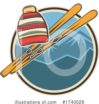 Skiing Clipart #1740029 by Vector Tradition SM