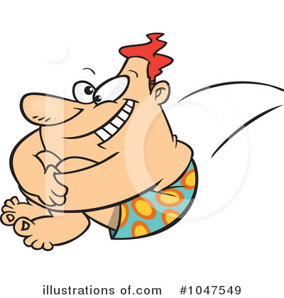 Royalty-Free (RF) Swimming Clipart Illustration by toonaday - Stock Sample #1047549