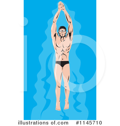 Royalty-Free (RF) Swimming Clipart Illustration by patrimonio - Stock Sample #1145710