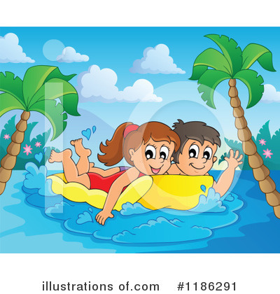 Royalty-Free (RF) Swimming Clipart Illustration by visekart - Stock Sample #1186291