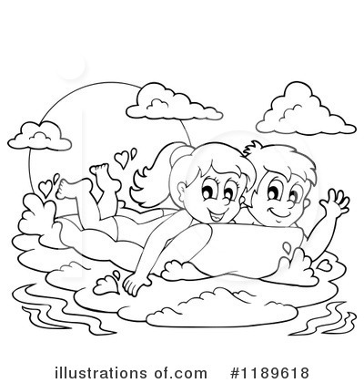 Royalty-Free (RF) Swimming Clipart Illustration by visekart - Stock Sample #1189618