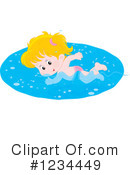 Swimming Clipart #1234449 by Alex Bannykh