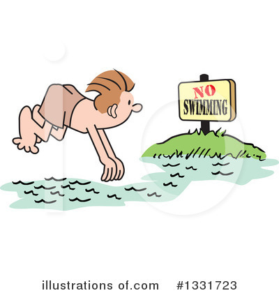 Swimming Clipart #1331723 by Johnny Sajem