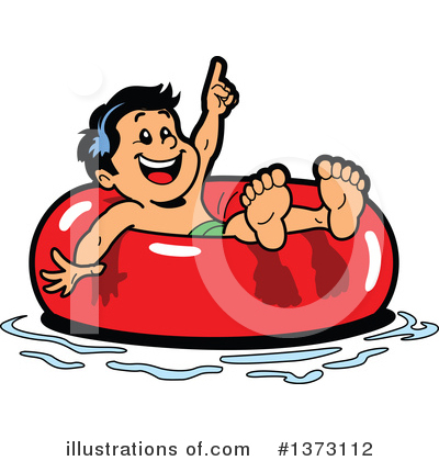 Royalty-Free (RF) Swimming Clipart Illustration by Clip Art Mascots - Stock Sample #1373112