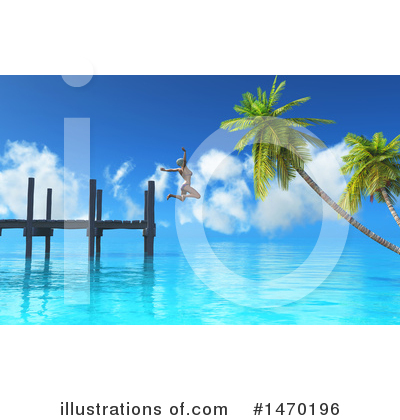 Royalty-Free (RF) Swimming Clipart Illustration by KJ Pargeter - Stock Sample #1470196
