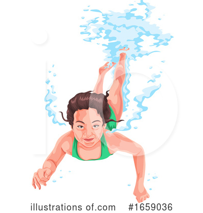 Royalty-Free (RF) Swimming Clipart Illustration by Morphart Creations - Stock Sample #1659036