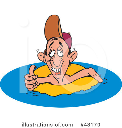 Royalty-Free (RF) Swimming Clipart Illustration by Dennis Holmes Designs - Stock Sample #43170