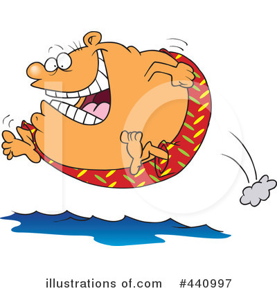 Royalty-Free (RF) Swimming Clipart Illustration by toonaday - Stock Sample #440997