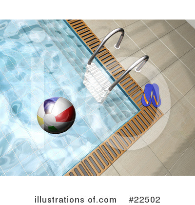 Royalty-Free (RF) Swimming Pool Clipart Illustration by KJ Pargeter - Stock Sample #22502
