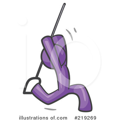 Royalty-Free (RF) Swinging Clipart Illustration by Leo Blanchette - Stock Sample #219269