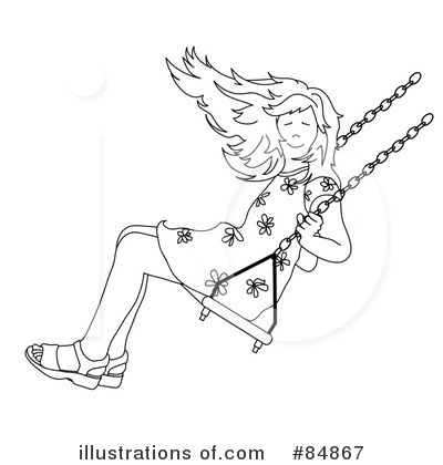 Royalty-Free (RF) Swinging Clipart Illustration by Pams Clipart - Stock Sample #84867