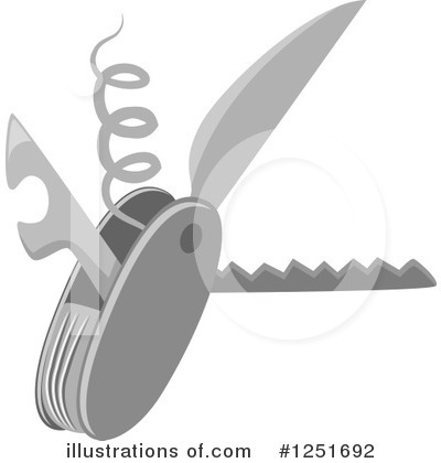 Royalty-Free (RF) Swiss Army Knife Clipart Illustration by BNP Design Studio - Stock Sample #1251692