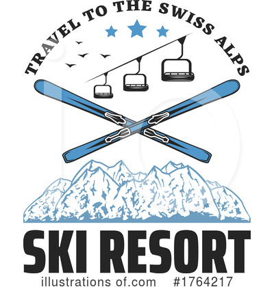 Skiing Clipart #1764217 by Vector Tradition SM
