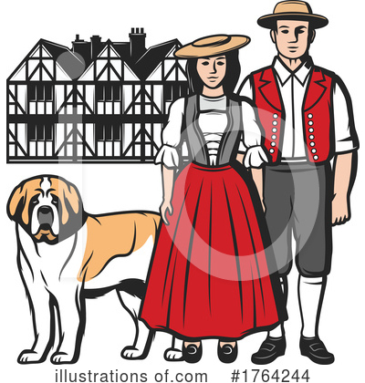 St Bernard Clipart #1764244 by Vector Tradition SM