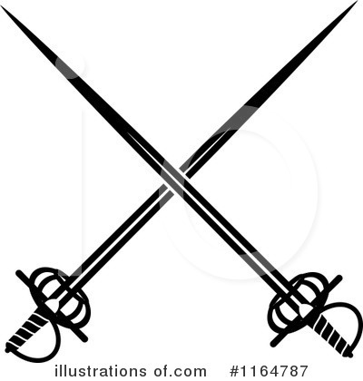 Royalty-Free (RF) Sword Clipart Illustration by Vector Tradition SM - Stock Sample #1164787