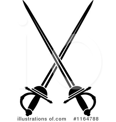 Royalty-Free (RF) Sword Clipart Illustration by Vector Tradition SM - Stock Sample #1164788
