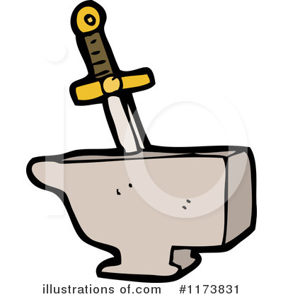 Royalty-Free (RF) Sword Clipart Illustration by lineartestpilot - Stock Sample #1173831