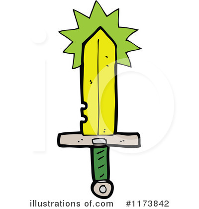 Royalty-Free (RF) Sword Clipart Illustration by lineartestpilot - Stock Sample #1173842