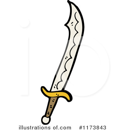 Royalty-Free (RF) Sword Clipart Illustration by lineartestpilot - Stock Sample #1173843