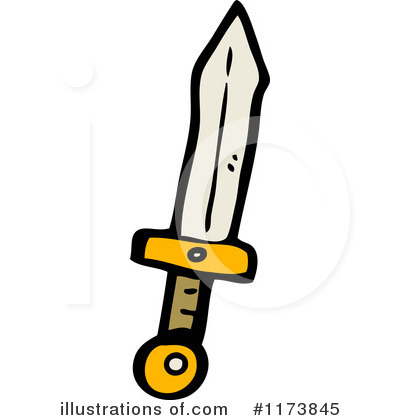 Royalty-Free (RF) Sword Clipart Illustration by lineartestpilot - Stock Sample #1173845