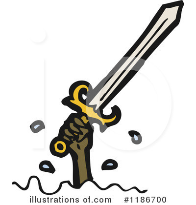 Royalty-Free (RF) Sword Clipart Illustration by lineartestpilot - Stock Sample #1186700
