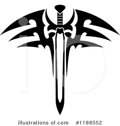 Royalty-Free (RF) Sword Clipart Illustration by Vector Tradition SM - Stock Sample #1188552