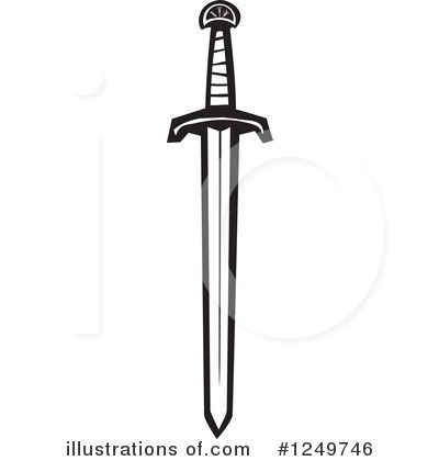 Royalty-Free (RF) Sword Clipart Illustration by xunantunich - Stock Sample #1249746