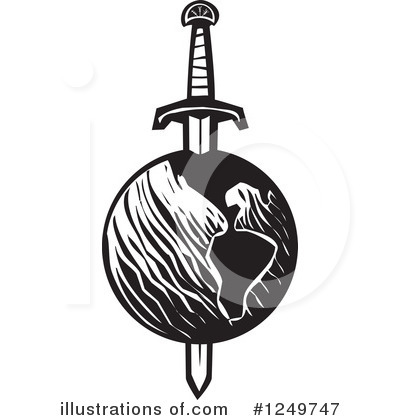 Royalty-Free (RF) Sword Clipart Illustration by xunantunich - Stock Sample #1249747
