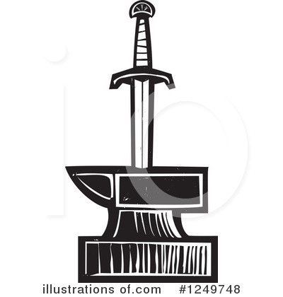 Royalty-Free (RF) Sword Clipart Illustration by xunantunich - Stock Sample #1249748