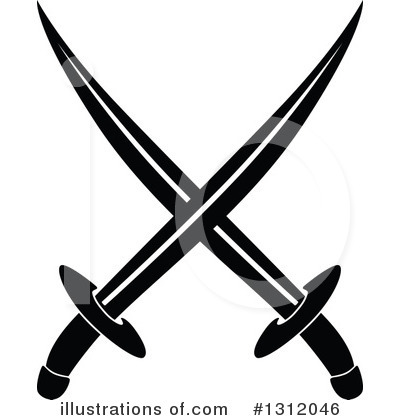 Royalty-Free (RF) Sword Clipart Illustration by Vector Tradition SM - Stock Sample #1312046