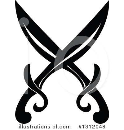 Royalty-Free (RF) Sword Clipart Illustration by Vector Tradition SM - Stock Sample #1312048