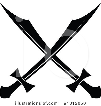 Royalty-Free (RF) Sword Clipart Illustration by Vector Tradition SM - Stock Sample #1312050