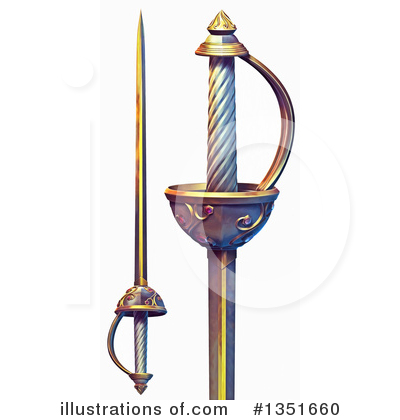 Royalty-Free (RF) Sword Clipart Illustration by Tonis Pan - Stock Sample #1351660