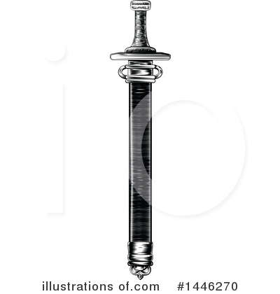 Royalty-Free (RF) Sword Clipart Illustration by AtStockIllustration - Stock Sample #1446270