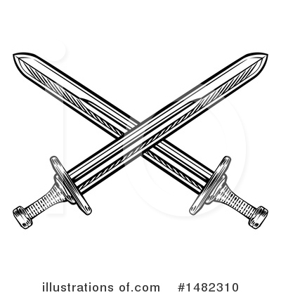Royalty-Free (RF) Sword Clipart Illustration by AtStockIllustration - Stock Sample #1482310