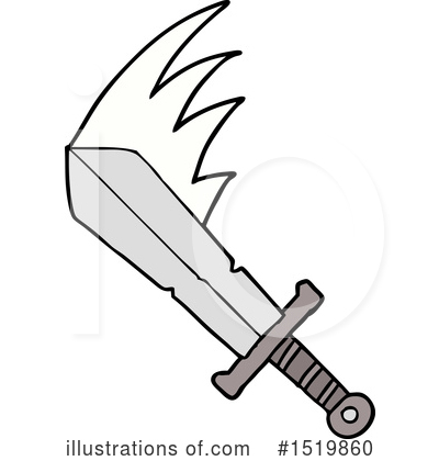 Royalty-Free (RF) Sword Clipart Illustration by lineartestpilot - Stock Sample #1519860