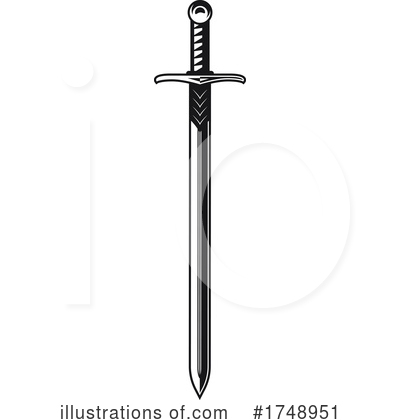 Royalty-Free (RF) Sword Clipart Illustration by Vector Tradition SM - Stock Sample #1748951
