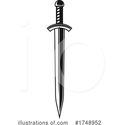 Royalty-Free (RF) Sword Clipart Illustration by Vector Tradition SM - Stock Sample #1748952