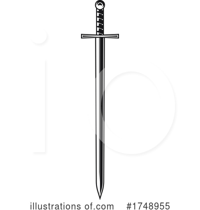 Royalty-Free (RF) Sword Clipart Illustration by Vector Tradition SM - Stock Sample #1748955