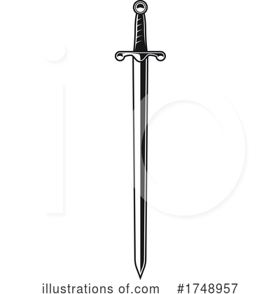 Royalty-Free (RF) Sword Clipart Illustration by Vector Tradition SM - Stock Sample #1748957