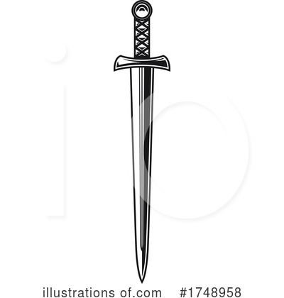 Royalty-Free (RF) Sword Clipart Illustration by Vector Tradition SM - Stock Sample #1748958