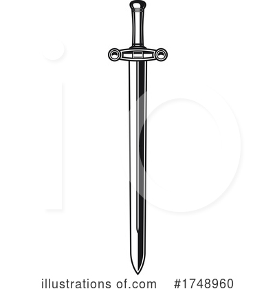 Royalty-Free (RF) Sword Clipart Illustration by Vector Tradition SM - Stock Sample #1748960