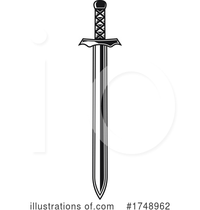 Royalty-Free (RF) Sword Clipart Illustration by Vector Tradition SM - Stock Sample #1748962