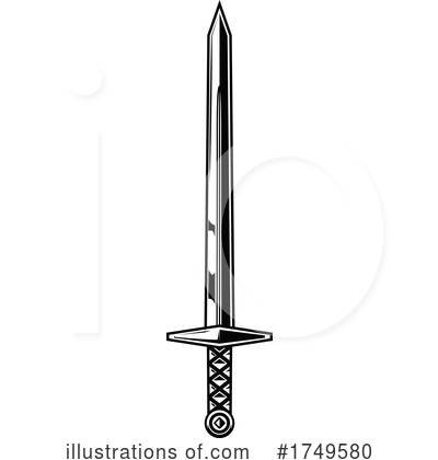 Royalty-Free (RF) Sword Clipart Illustration by Vector Tradition SM - Stock Sample #1749580